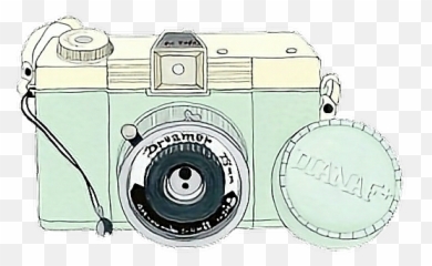 Tumblr Camera Png - Appareil Photo Bleu Dessin
