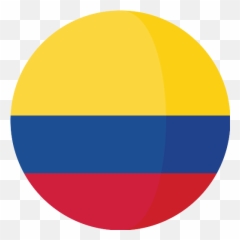 Colombia Vector Svg Icon - Flag Round png