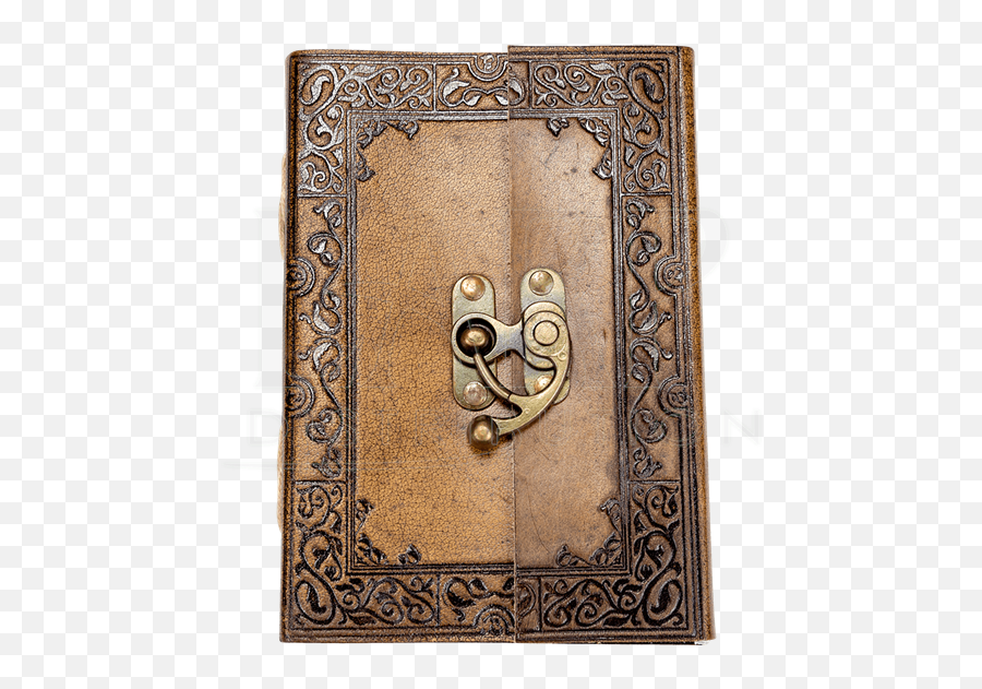 Ornate Border Leather Journal With - Leather Journal Metal Png,Ornate Border Png