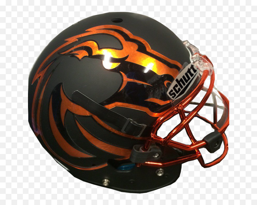 Boise State Broncos Black Orange Mini - Revolution Helmets Png,Boise State Logo Png