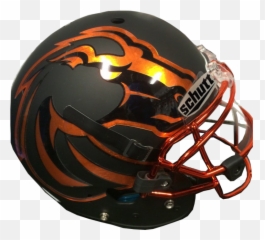 Boise State Broncos Black Orange Mini - Revolution Helmets Png,Boise State Logo Png