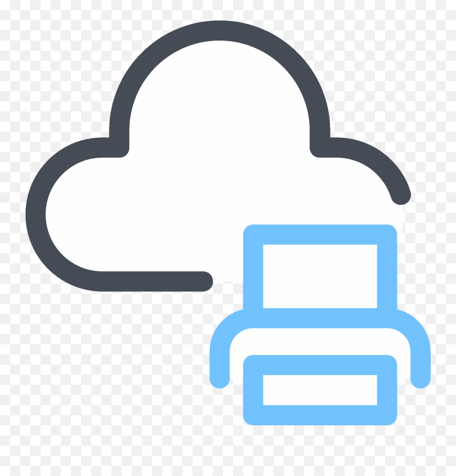 Download Cloud Print Icon - Clip Art Png,Print Icon Png