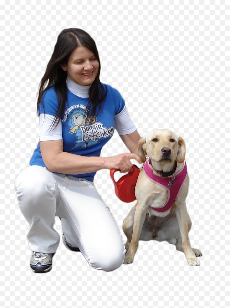 Download Hd Puppy Pet Sitting People - Person With Dog Png,People Walking Dog Png