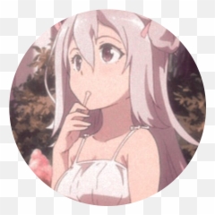 Pfp Pfpicon Icon Soft Sticker - Anime Girl Pink Hair png