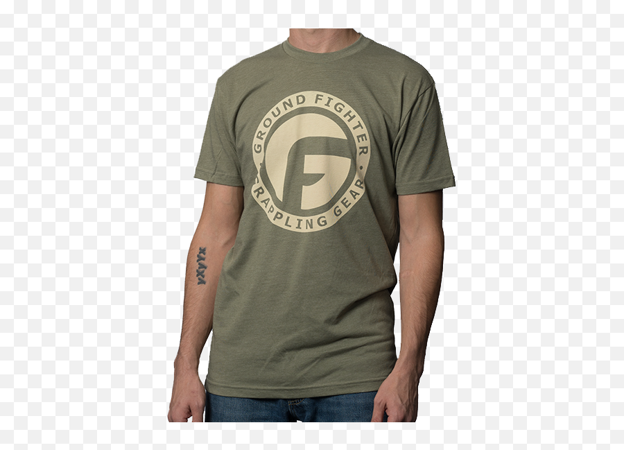 The Icon Shirt - Olive Green Crew Neck Png,Icon Tee Shirts