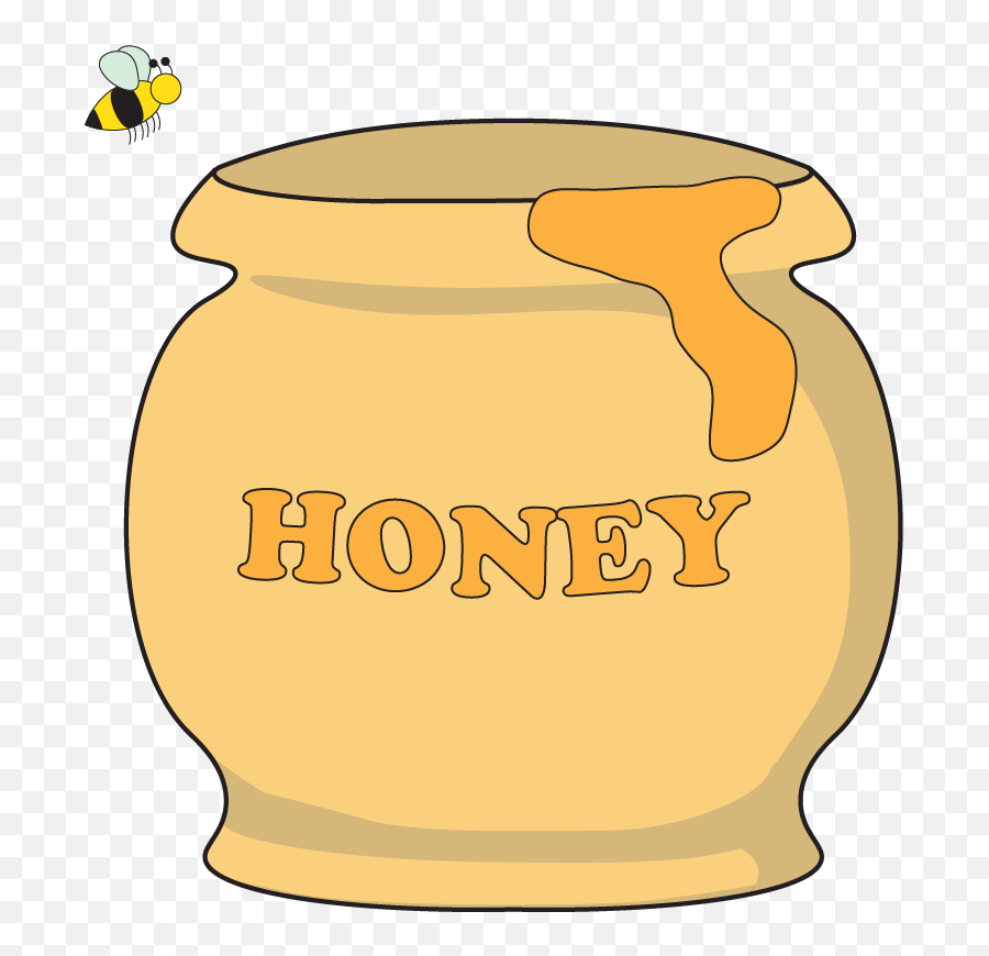 Honey Pot Png Picture - Honey Pot Transparent Background,Honey Jar Png