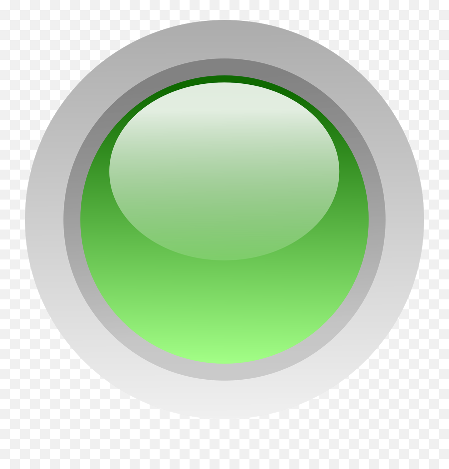 Led Circle Green Clip Art - Vector Clip Art Led Button Png,Light Circle Png
