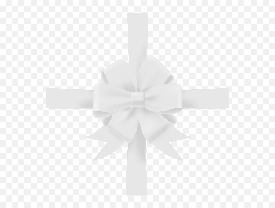 White Ribbon Bow Png Picture - Monochrome,White Bow Png