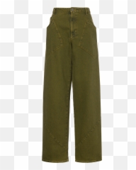 Overdyed Denim Trousers - Chino Cloth png