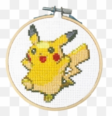 Pikachu - DIY Cross Stitch Kit u2013 TheCloudFactory Acropolis Museum png