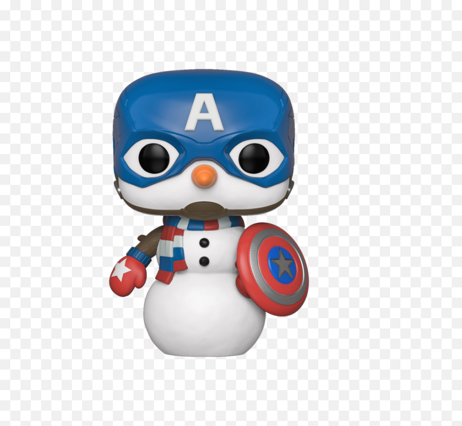 Funko Pop Marvel Holiday - Captain America Walmartcom Funko Pop Capitan America Snowman Png,Is The Netflix Icon A Raccoon Or A Panda