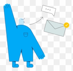 Sending Mail Icon - Download Colored Outline Style Dot png