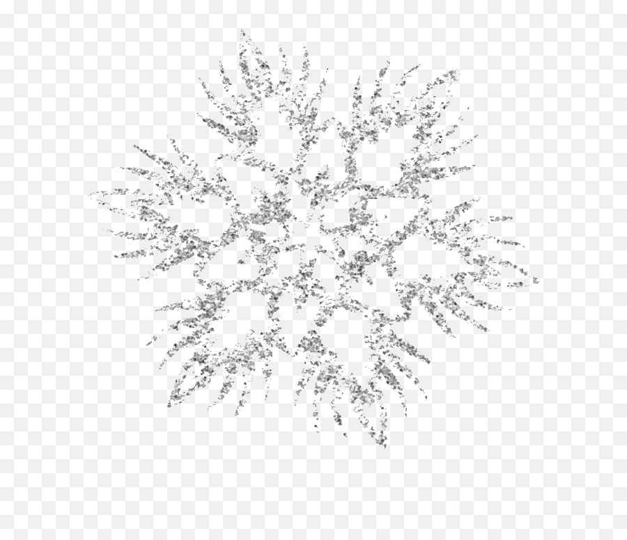 Silver Snowflake Transparent Background - Beautiful Snowflake Transparent Background Png,Snowflakes Transparent Background