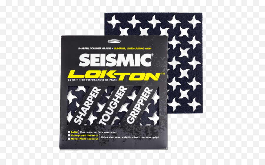 Seismic Lokton Ninja Star Big Rock Longboard Griptape Pack - Hissedilebilir Yüzey Hazr Ablon Png,Ninja Star Png