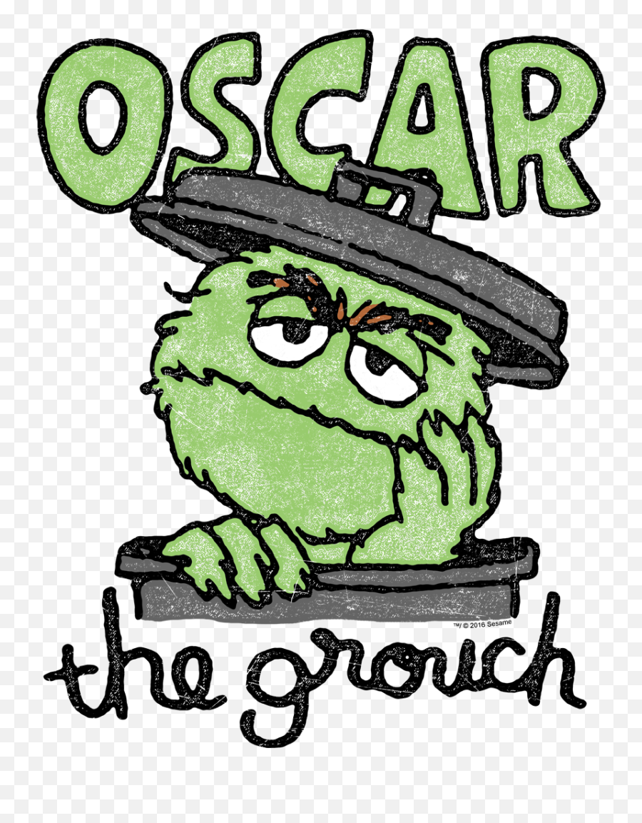Sesame Street Canned Grouch Menu0027s V - Neck Tshirt Oscar The Grouch Logo Png,Oscar The Grouch Png