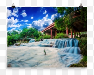 Download Silver Falls Rest Area - Waterfall PNG Image with