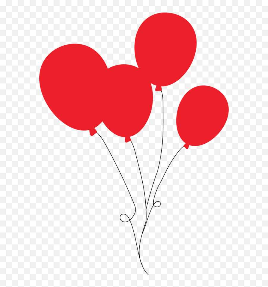 Red Balloons Png - Clip Art,Red Balloons Png