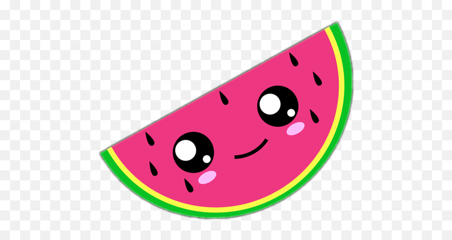 Freetoedit Food Melon Kawaii Picsart Hashtag Rubyrosetu - Watermelon With Cute Face Png,Gourd Png