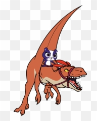 Penny Ling Riding A Velociraptor - Riding A Velociraptor Velociraptor Png,Velociraptor Png