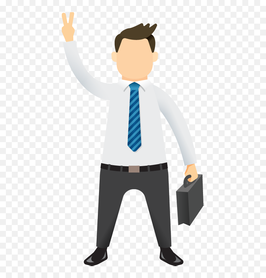 Male Clipart Business Man Transparent - Waving Man Animated Png,Business Man Png