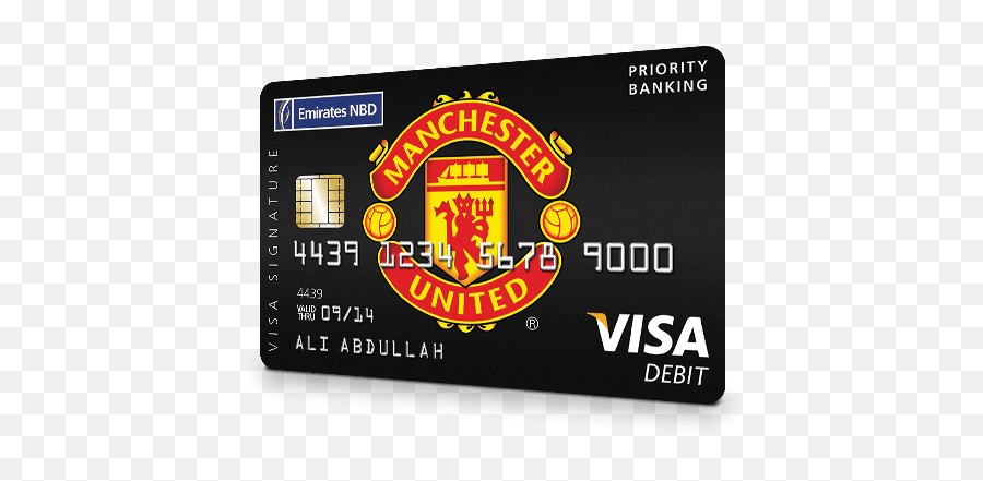 Manchester United Signature Debit Card Emirates Nbd - Emirates Nbd Manchester United Credit Card Png,Man U Logo