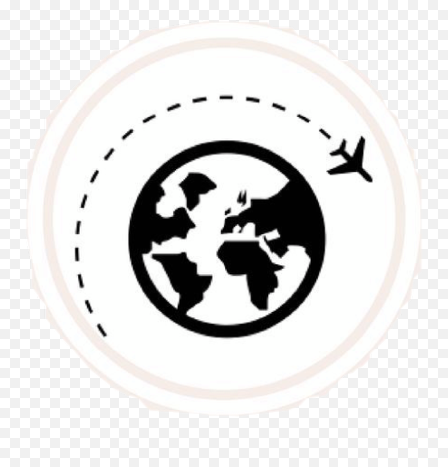 Download Hd Globe Airplane Earth Icon Grafic Travel - Icons Instagram Highlight Cover Png,Travel Icon Png