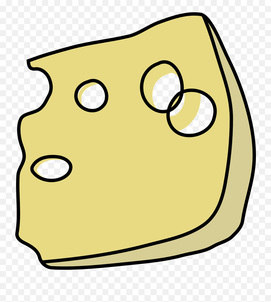 Swiss Cheese Wedge - Mozzarella Cheese Clipart Png,Cheese Slice Png