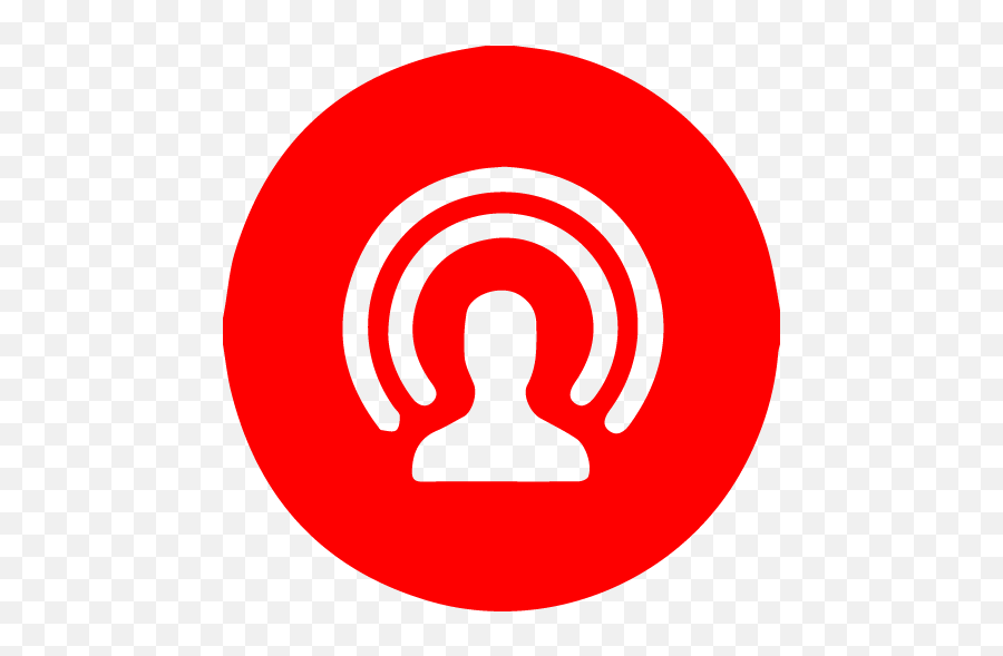 Live Icon Png - Circle Youtube Logo Transparent,Youtube Logo Ong