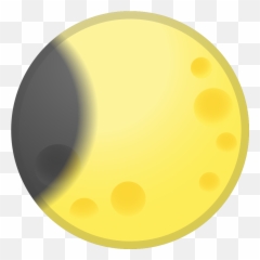 Waning Crescent Moon Icon Noto Emoji Travel U0026 Places - Waning Crescent Moon Cartoon Png,Crescent Png