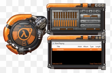 Download Half - Life 2 Windows Media Player Skin Windows Media Player Skins Goo Png,Half Life 2 Logo