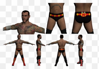 16i75lz - Cm Punk Attire Summerslam 2013 Full Size PNG