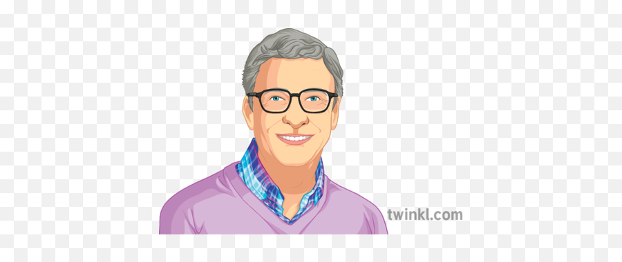 Bill Gates Portrait Microsoft Computing - Cartoon Png,Bill Gates Png