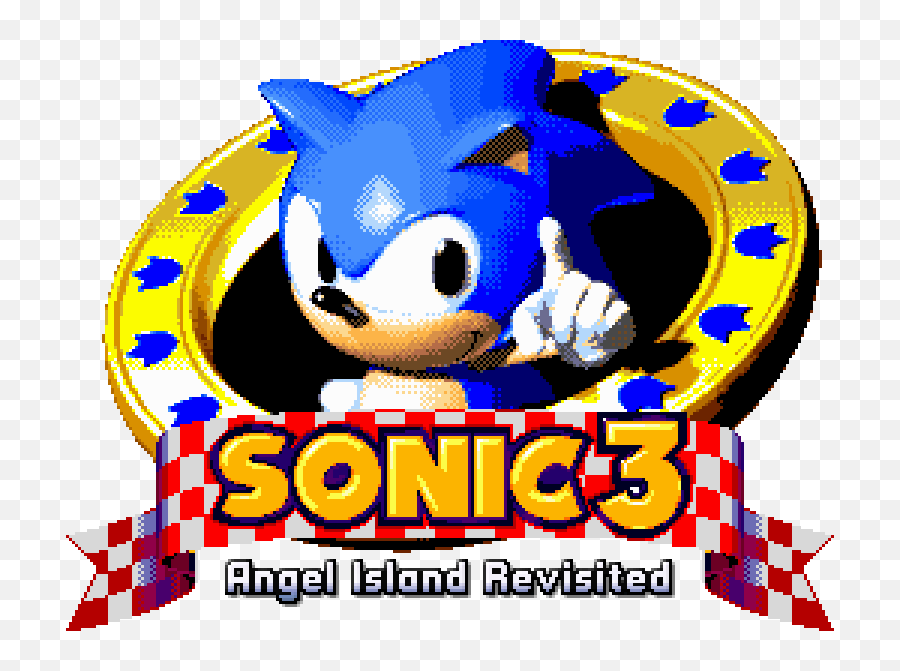 Logo For Sonic 3 Angel Island Revisited By Paynamia - Sonic The Hedgehog 3 Title Screen Png,Sonic The Hedgehog Logo Png