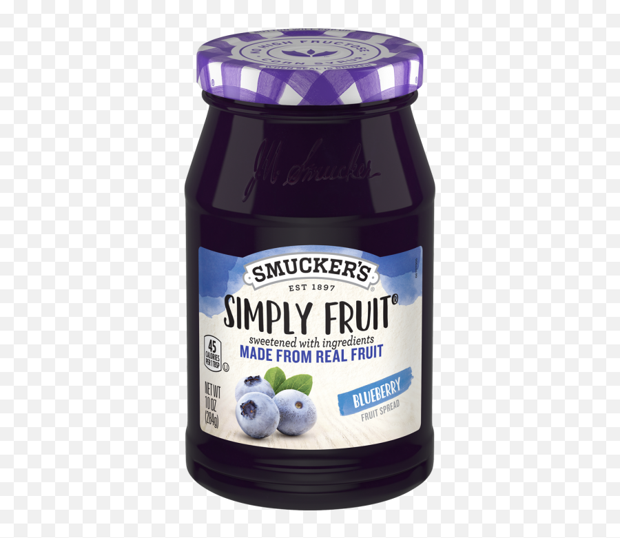 Smuckeru0027s Simply Fruit Blueberry Spreadable 10 Oz - Smuckers Simply Fruit Strawberry Png,Blueberry Png