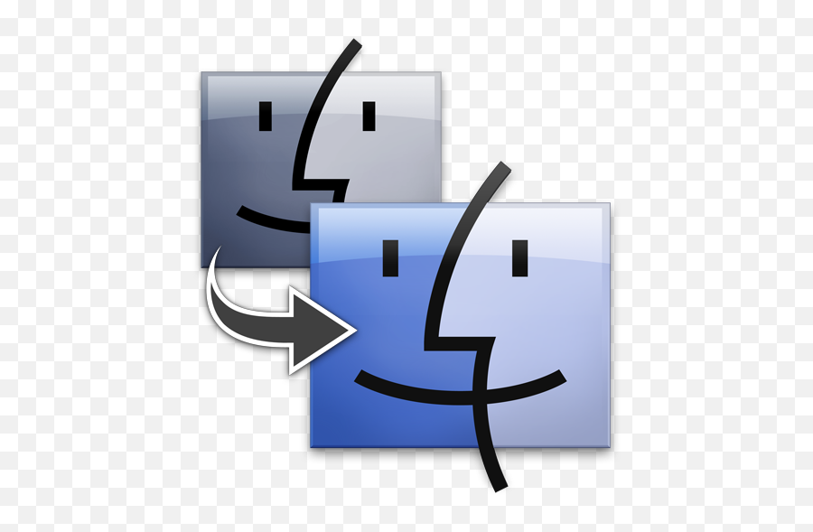 Apple Updates Migration Assistant Utility For Mac Os X Leopard - Os X Mavericks Finder Icon Png,Mac Os Logo