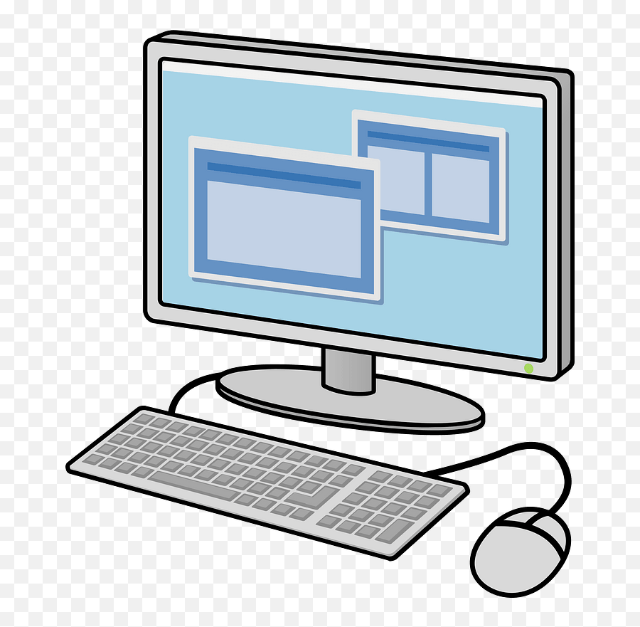 Personal Computer Clipart - Desktop Computer Clipart Png,Computer Clipart Transparent