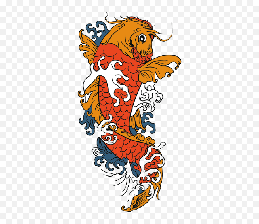 Png Koi Fish Tattoos Designs - Koi Fish Tattoo Png,Japanese Tattoo Png