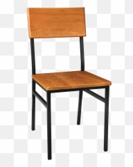 Metal Rustic Wood Chair - Table Chair Png,Wooden Chair Png