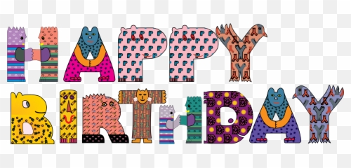 Happy Birthday Children Inscription - Dot png