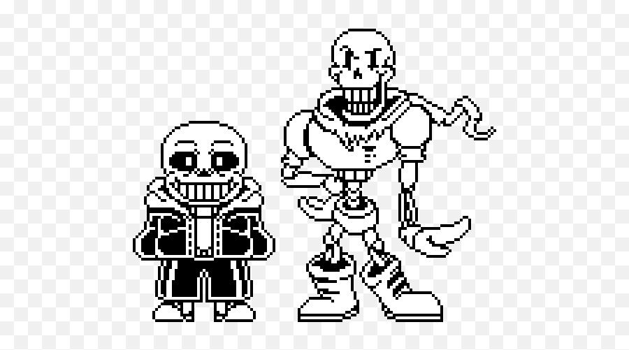 Download Custom Sans And Papyrus Battle Sprites Updated By - Baja Mexicana Png,Sans Sprite Transparent