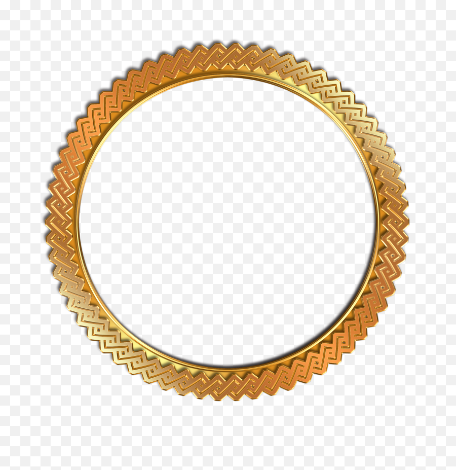 Gold Frame Png Hd Image With No - Png Royal Frame Clipart,Gold Circle Frame Png