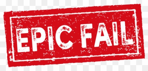 Epic Fail Stamp Png Clipart - Transparent