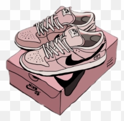 Clipart Shoes Collage - Cartoon Nike Drawing png