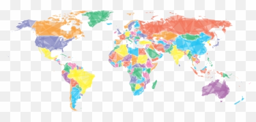 Download Hd Itu0027s A World Map Composed Entirely Of - Transparent Background Simple png