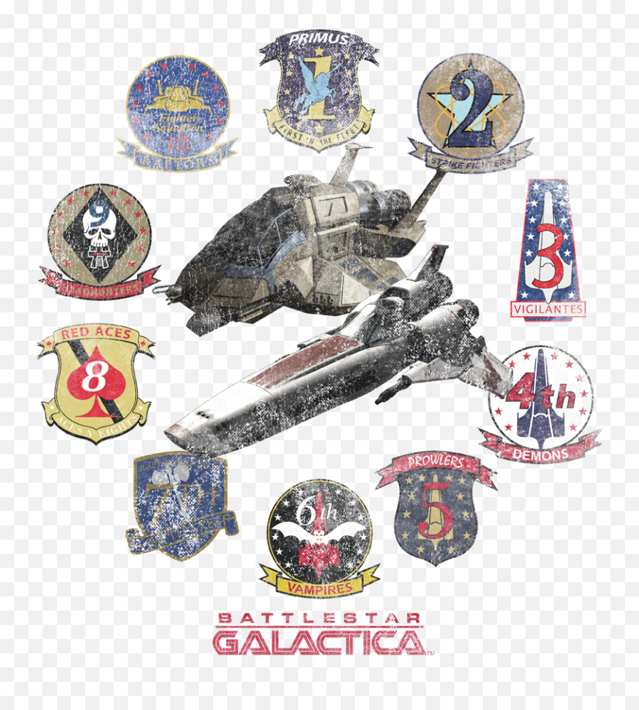 Battlestar Galactica Badges Juniors T - Battlestar Galactica Png,Battlestar Galactica Logos