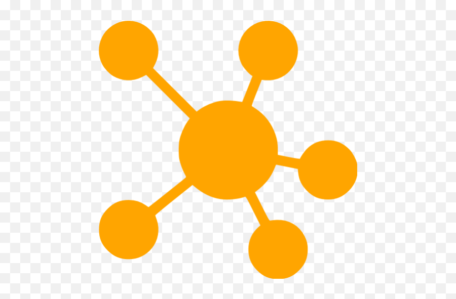 Orange Mind Map Icon - Mind Map Icon Png,Manpower Icon