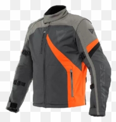Dainese Ranch Tex Jacket Ebony Charcoal - Long Sleeve png