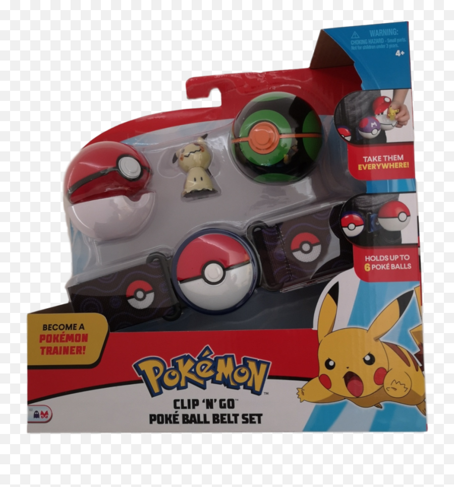 Pokemon Clip U0027nu0027 Go Poke Ball Belt Set With Mimikyu - Pokemon Clip N Go Belt Set Pikachu Png,Mimikyu Png