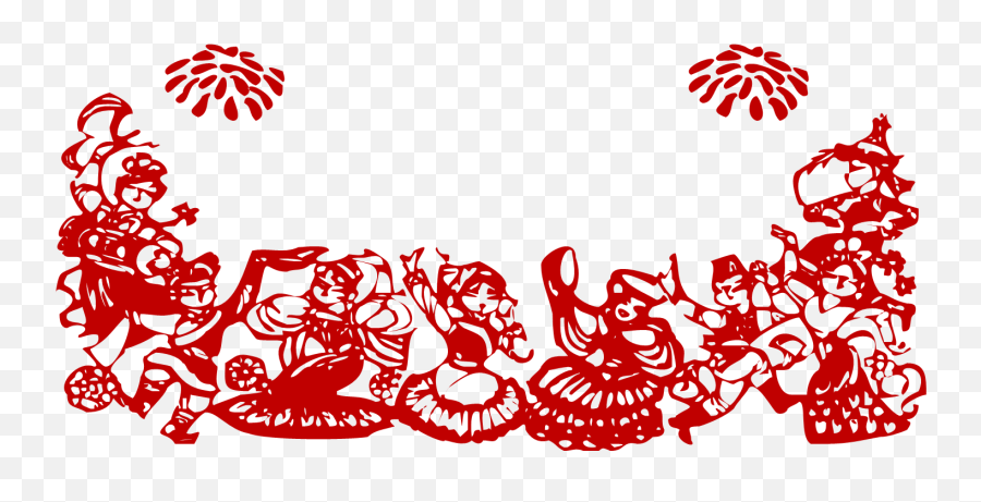 Papercutting Chinese Paper Cutting - Chinese Paper Cutting Frame Png,Chinese New Year Png