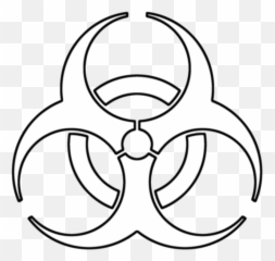 Biological Hazard Symbol Clip - White Biohazard Png